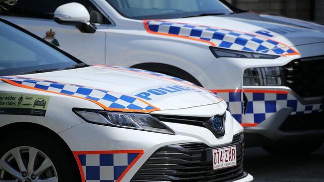 Police are investigating multiple armed robberies at businesses across Brisbane and Logan on Friday morning. Picture: Glenn Campbell