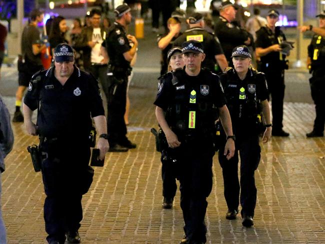 Police will be out in force on New Year’s Eve across Brisbane. Picture: Steve Pohlner