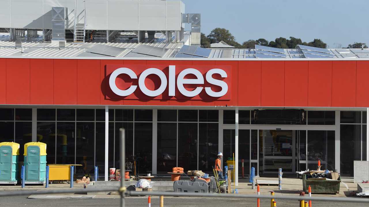 A Coles supermarket under construction in Glenvale, Wednesday, June 17, 2020. Picture: Kevin Farmer