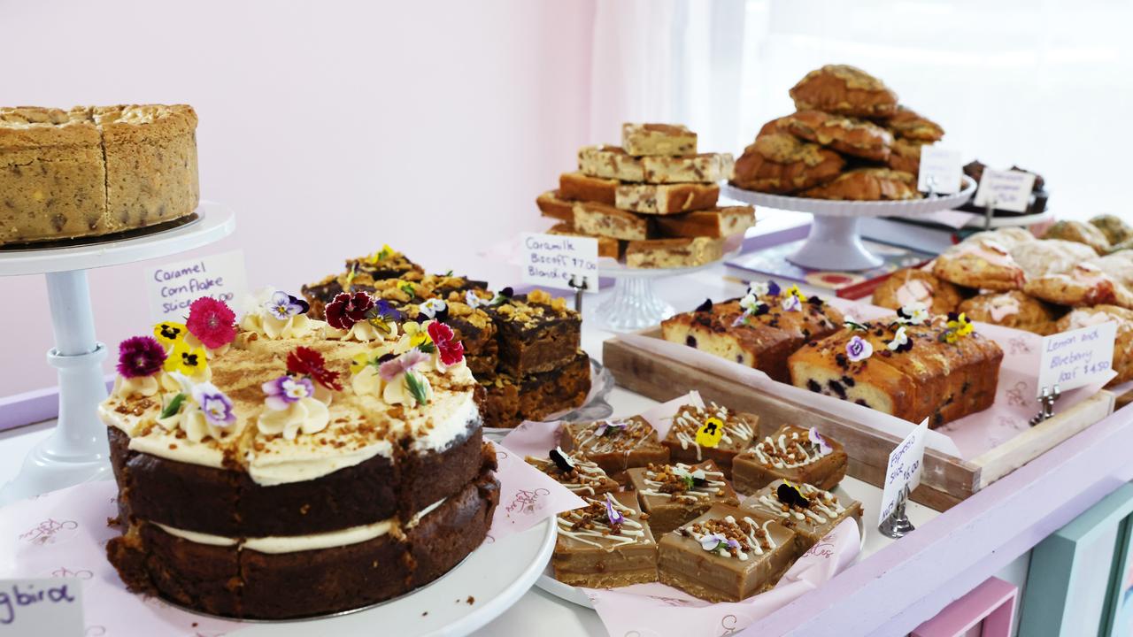 Selling home cooked cupcakes, slices, cakes and cookies each Friday and Saturday from 8am until 1pm or sold out. Picture: Brendan Radke