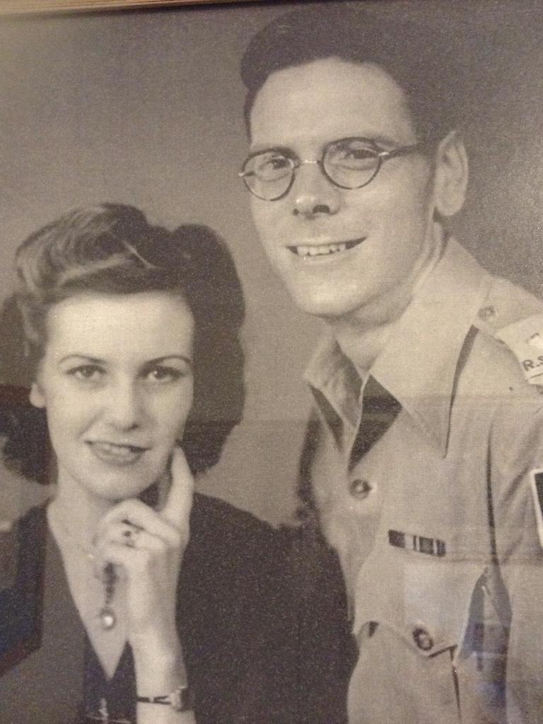 “My mum Yvonne Wheatley and dad Wilfred Wheatley taken in 1944 in India.” Picture: Supplied by Doug Wheatley