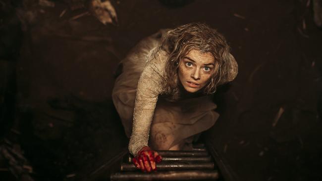 Samara Weaving in a scene from the movie Ready or Not. Picture: Twentieth Century Fox