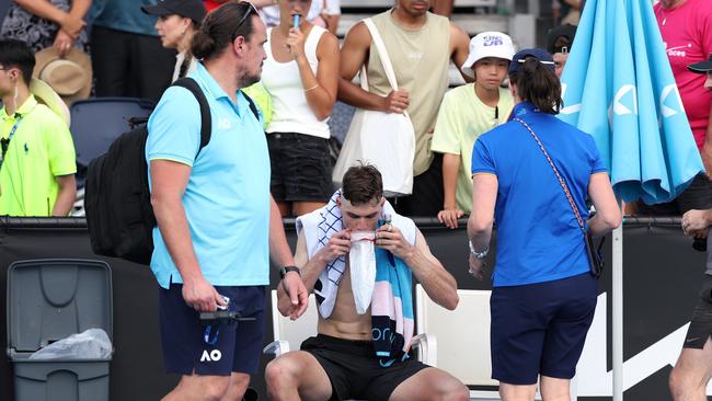 Jack Draper gave it his all and then some. (Photo by Julian Finney/Getty Images)