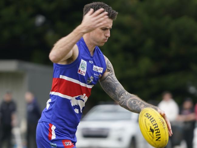 Outer East football league: Wandin v Narre Warren.  Aaron Mullett _ Wandin.  Picture: Valeriu Campan
