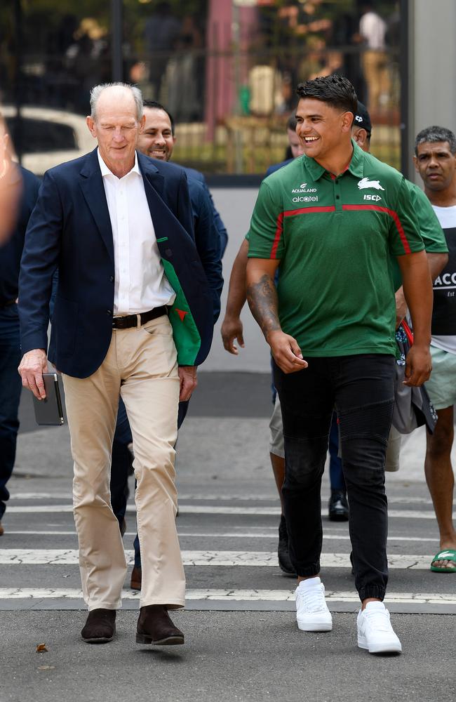 Wayne Bennett says he’d be an “idiot” to shackle Latrell Mitchell. Picture: AAP Image/Bianca De Marchi