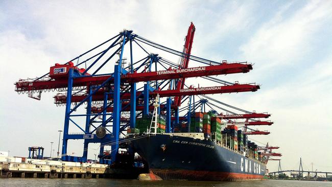 The Port of Hamburg has thrived on booming trade with China in recent years but now faces a slowdown.