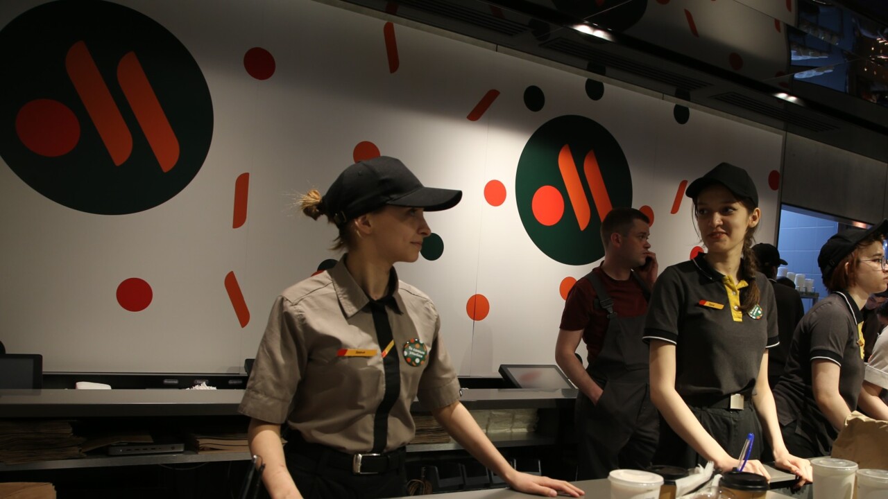 Rebranded McDonald's restaurants open in Moscow