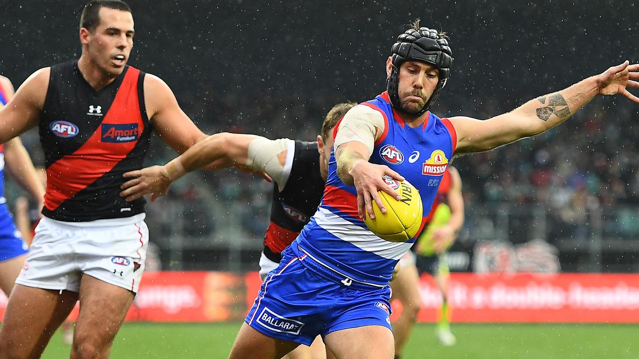 Bulldogs defender Caleb Daniel will player against the Lions. (Photo by Steve Bell/AFL Photos/via Getty Images)