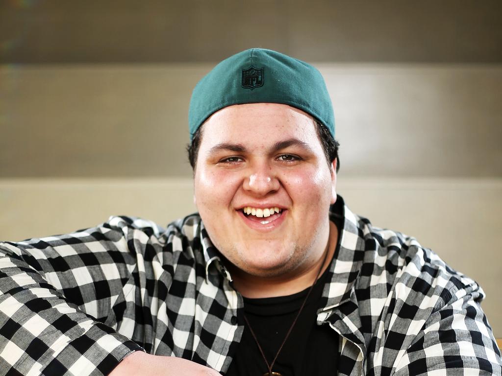 Pictured is The Voice winner Judah Kelly in sydney today. Picture: Tim Hunter.