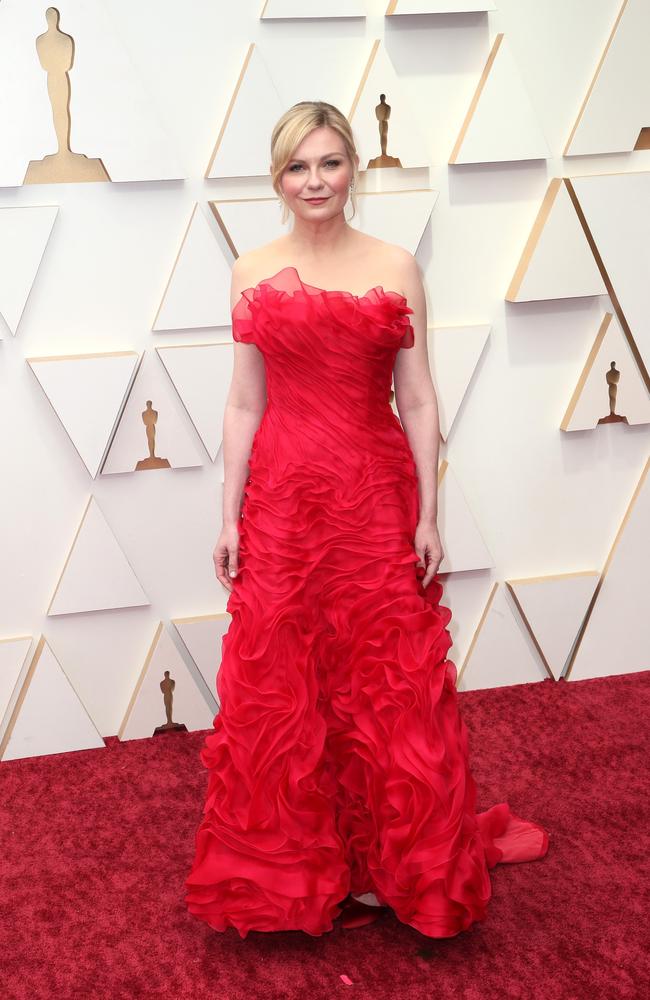 She’s red-y! Oscar nominee Kirsten Dunst. Picture: AFP