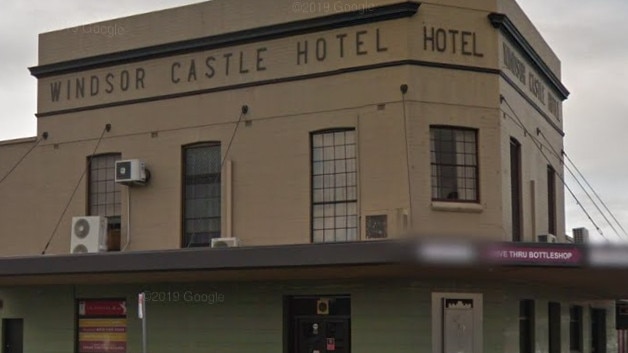 Windsor Castle Hotel, East Maitland. Warnings after a Sydney COVID-19 case visited there on July 13. Google street view.