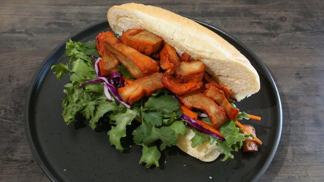 The cafe will be offering plant-based Vietnamese dishes such as banh mi (rolls) this weekend. Picture: Robert Pozo