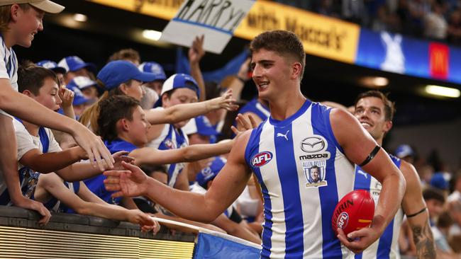 Harry Sheezel is first the first AFL player to be drafted in two decades. (Photo by Daniel Pockett/Getty Images)