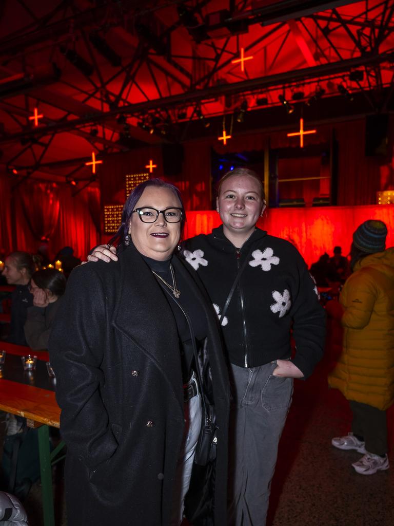 Tanya and Madeline Carmichael. Dark Mofo Winter Feast 2024. Picture: Caroline Tan