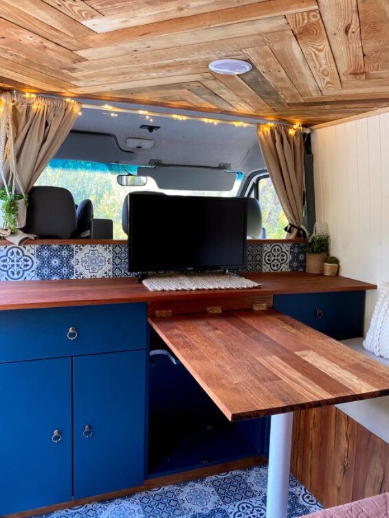 Jamie Lawson and Andrew Garnett, of Blackbird Camper Co. transform ordinary campervans into glampervans. Picture: Contributed
