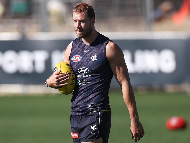 The Blues are taking a cautious approach with Harry McKay. Picture: Michael Klein