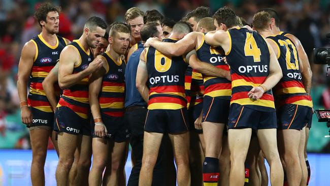 The Crows are copping it from all quarters after their 1-2 start to the season. Picture: Cameron Spencer (Getty)