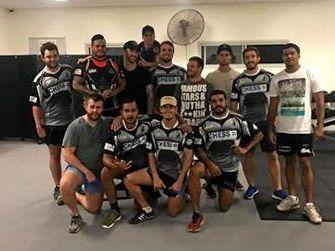 Former Italian international player Liam Zollo has been helping the Lower Clarence Magpies in pre-season training sessions. Picture: Facebook