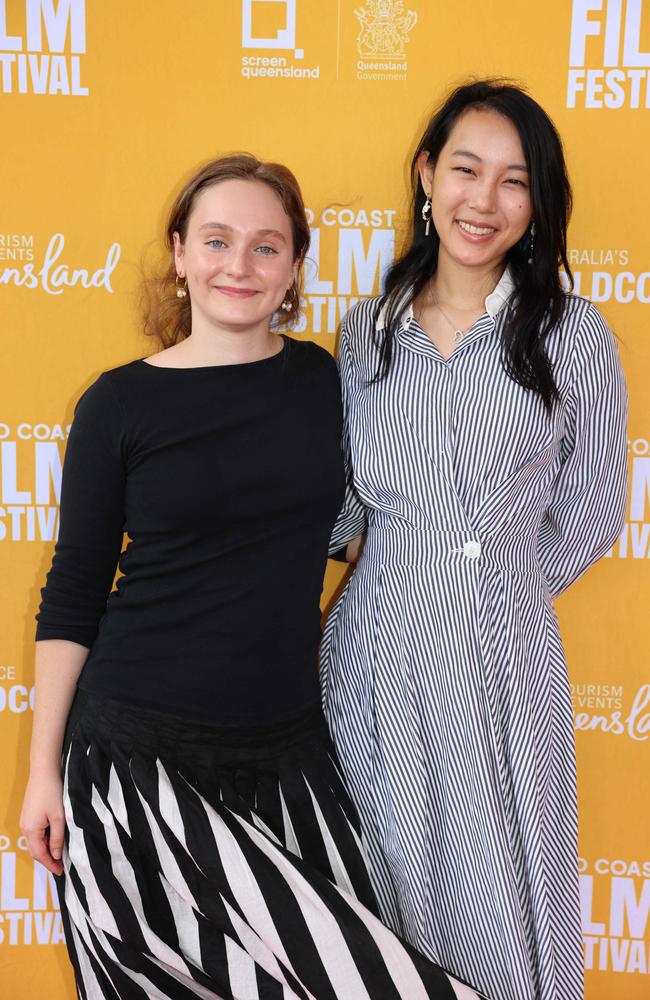 Riley Thompson and Karmen Chan at the Gold Coast Film Festival Women in Film Lunch for Gold Coast at Large. Picture, Portia Large.