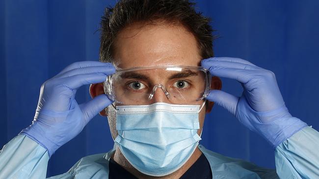 Clinical nurse educator Michael Breeze at Prince of Wales Hospital. Picture: John Appleyard