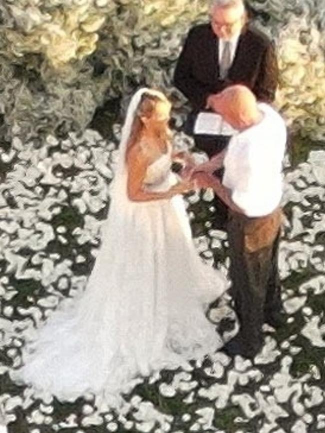 While Tish Cyrus was getting married … Picture: BACKGRID