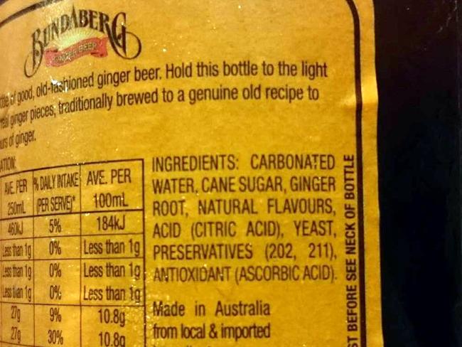 Ginger Beer Ingredients List