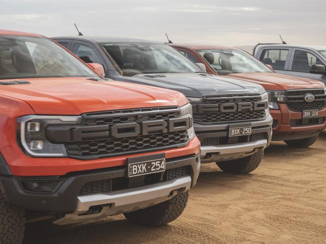 Ford Ranger Raptor at Finke Desert race.