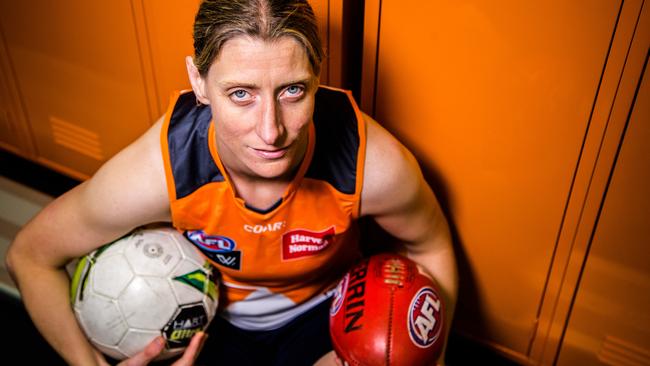 Cora Staunton, an Irish Gaelic football legend will play for the Giants. Source: Supplied