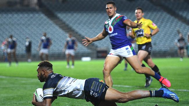 The ‘Hammer’ Hamiso Tabuai-Fidow is one of the fastest players in the NRL and an exciting SuperCoach prospect. Picture: AAP.