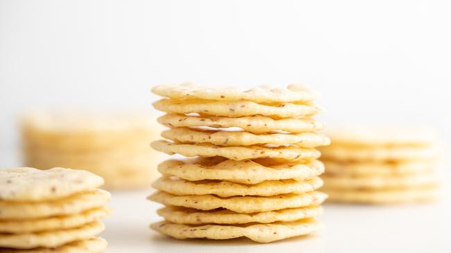 Often mistaken for a healthy option, the humble rice cracker. Picture: iStock