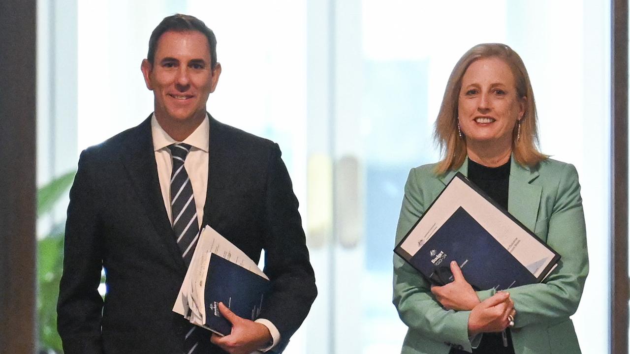 The IMF said the budget surpluses, announced by Treasurer Jim Chalmers and Fast week, were welcome but warned against too much government spending. Picture: NewsWire / Martin Ollman