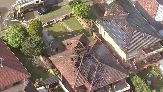 The house was left uninhabitable. Picture: 9 NEWS