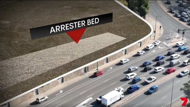 Authorities have revealed how they plan to save lives at the bottom of the notorious South-Eastern Freeway. Picture: 7NEWS