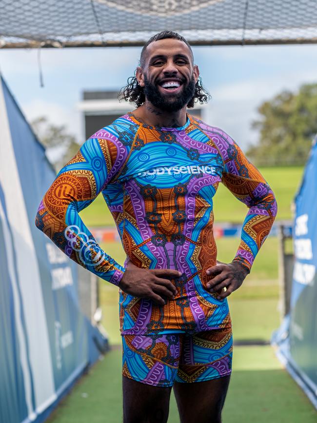 Some players will wear compression gear with Indigenous art during Indigenous Round.