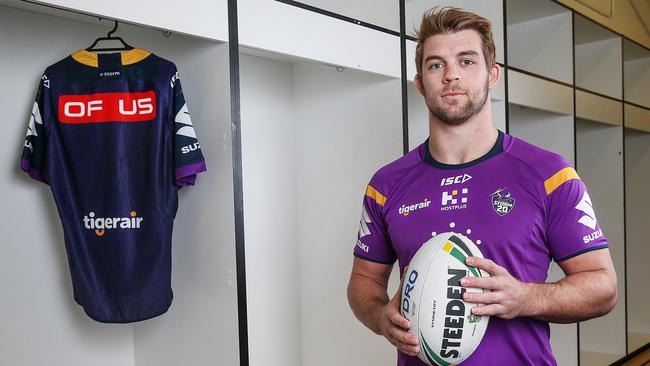 Melbourne Storm’s Christian Welch. Picture: Ian Currie