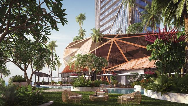 Artist impression of the Jewel’s beachfront garden.