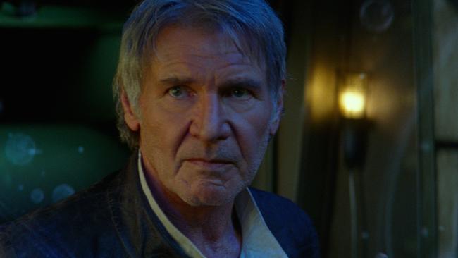 New material ... Ford gives director J.J. Abrams the thumbs up.