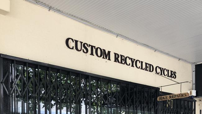 Custom Recycled Cycles was raided on October 9. Picture: Madeline Crittenden.