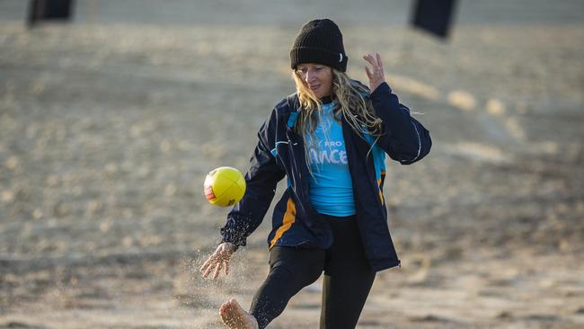 India Robinson says her concussions left her paralysed at times and unable to interact socially due to fatigue. (Photo by Damien Poullenot/World Surf League)