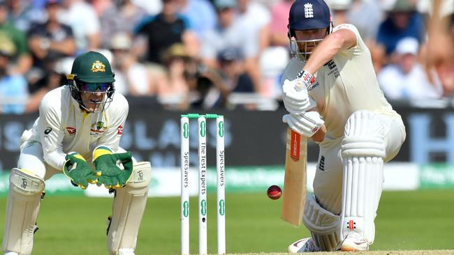 Jonny Bairstow offered support for Stokes for a time but his wicket prompted a mini-England collapse.