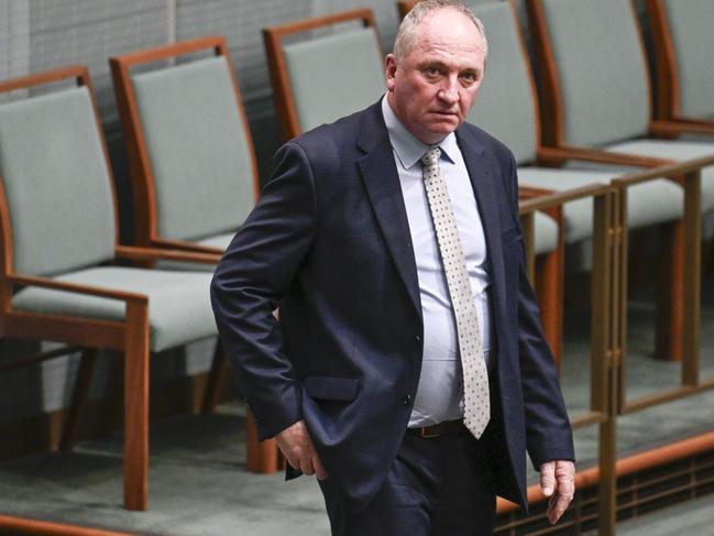 Barnaby Joyce during Question Time at Parliament House in Canberra. Picture: NewsWire / Martin Ollman
