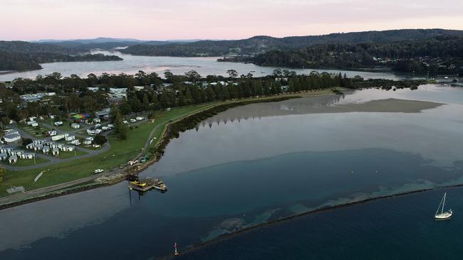 Years of damaging surf and storm events have left the Wagonga Inlet area eroded and in need of restoration. Picture: TNC Australia