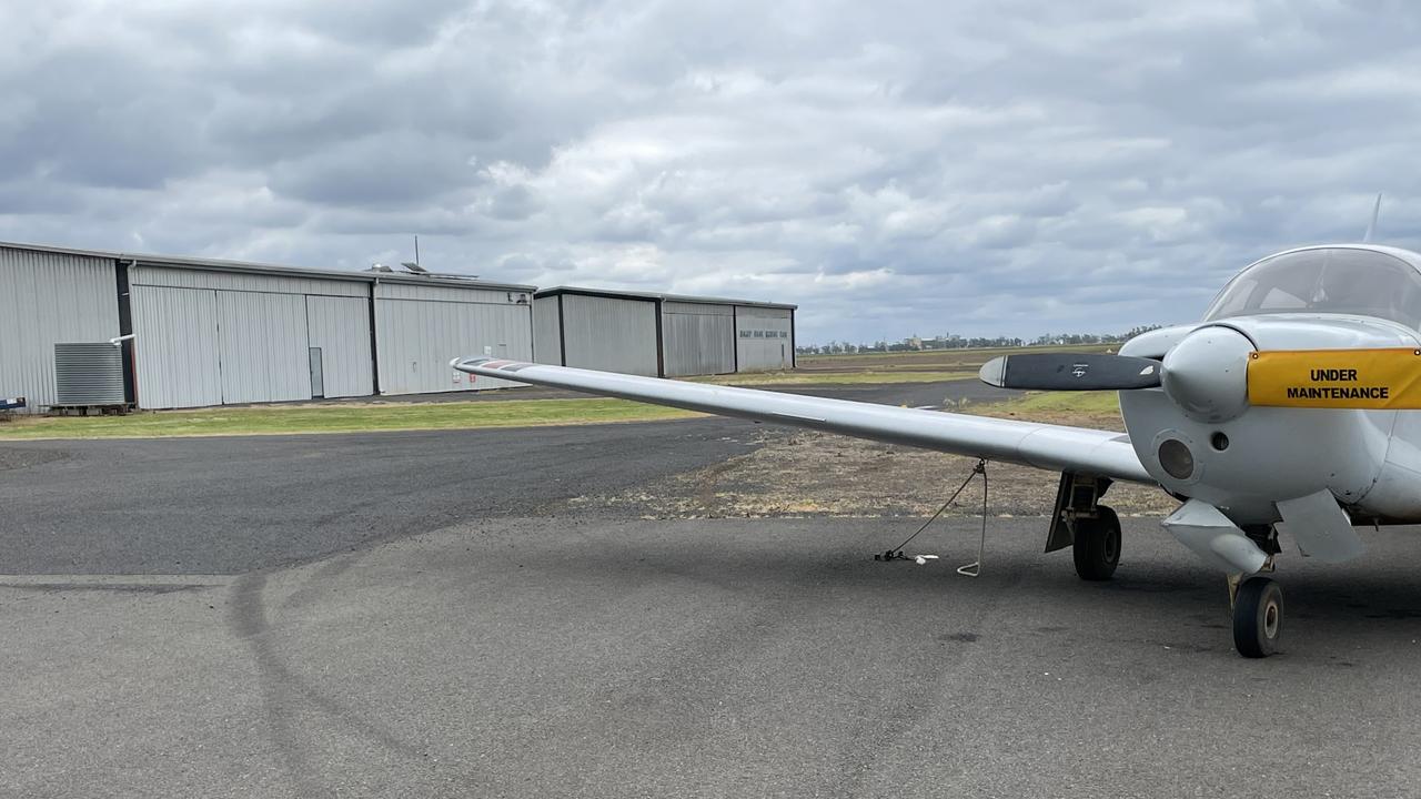 A 28-year-old Dalby man has been charged after he allegedly drunk drove into a plane at the aerodrome, October 2022. Picture: Emily Devon