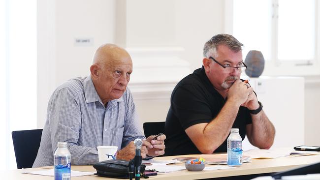 Cairns Regional Council mayor Bob Manning and Douglas Shire Council mayor Michael Kerr. Picture: Brendan Radke.