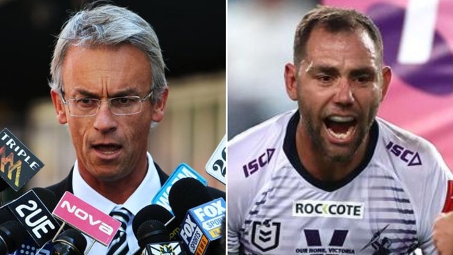 David Gallop and Cameron Smith have traded barbs over the handling of the 2010 salary cap scandal.