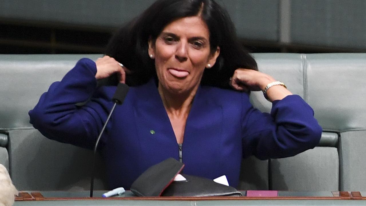 Julia Banks settles into her new seat. Picture: AAP Image/Lukas Coch