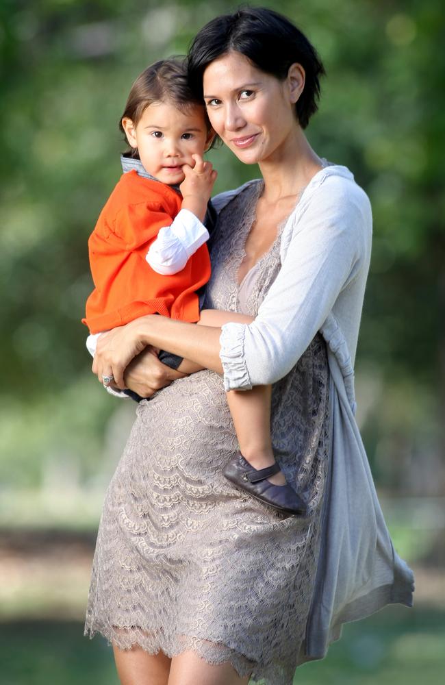 Lindy Klim with daughter Stella in 2008.