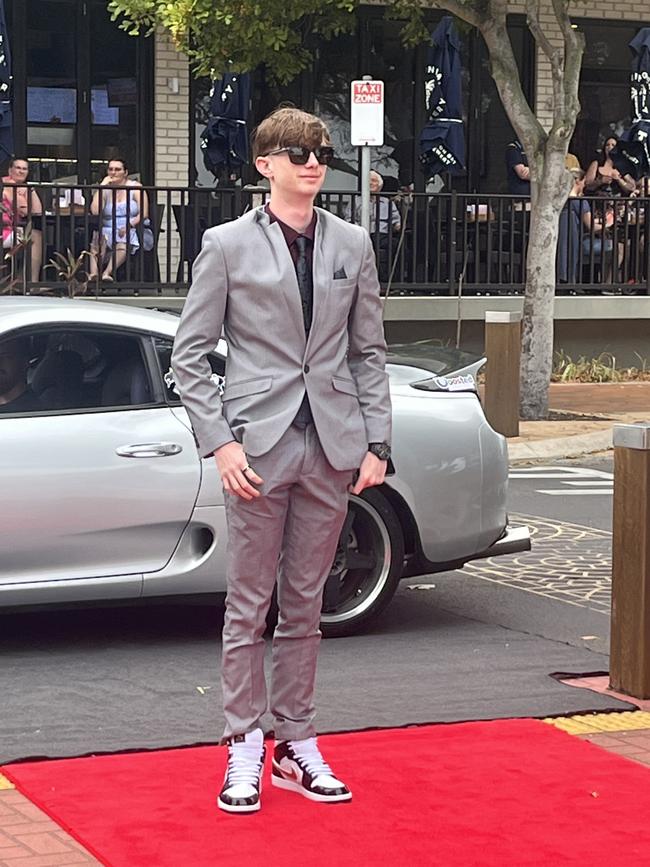 Shaun Asquith arrives at the Urangan State School formal.