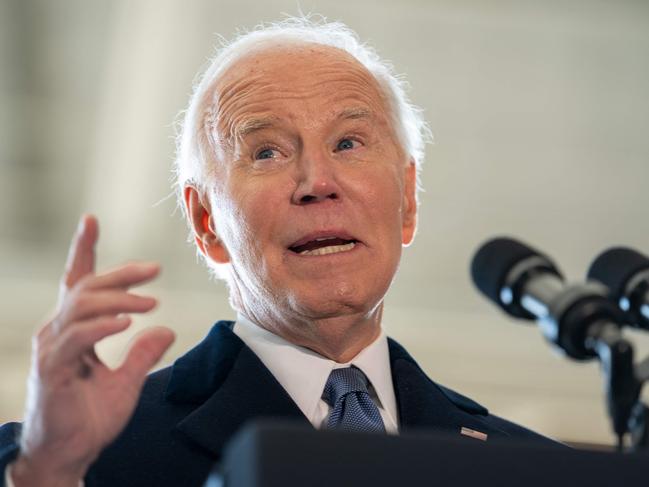 Former president Joe Biden. Picture: Allison Robbert/AFP