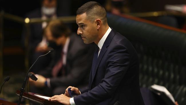 Member for Sydney Alex Greenwich wants the Voluntary Assisted Dying bill to pass in parliament. Picture: Dominic Lorrimer